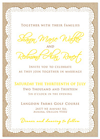 "Better Together" Rustic Wedding Invitations